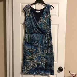 Kasper Sleeveless Wrap Dress 16 Worn Once